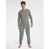 Pánské pyžamo Henderson 40951-90X Universal pánské pyžamo dlouhé šedé