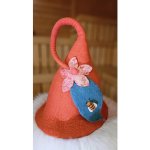 Saunový mág Klobouk Ohnivá kouzelnice s květinou – Zboží Dáma