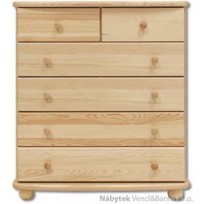 Drewmax prádelník z masivního dřeva borovice KD154 pacyg – Zboží Dáma