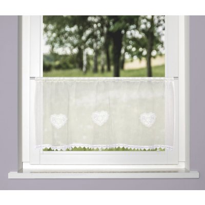 Home Wohnideen vitrážková záclona 23287 NISHAY 0105 bila 45x120 cm (v x s) – Hledejceny.cz