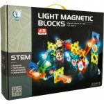 KIK KX5144_2 Svítící magnetická kuličková dráha 49 ks – Zboží Dáma