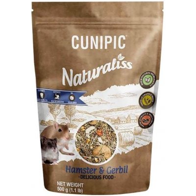 Cunipic Naturaliss Hamster & Gerbil 0,5 kg – Zbozi.Blesk.cz