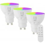Immax NEO LITE sada 3x Smart žárovka LED GU10 6W RGB+CCT, stmívatelná, WiFi, Beacon, DO – Sleviste.cz