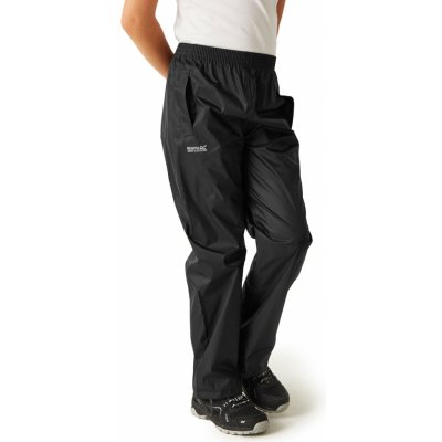 Regatta dětské převlečné nepromokavé kalhoty Pack-It OverTrousers černá – Sleviste.cz