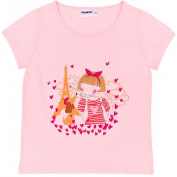 Winkiki dívčí tričko WKG 91362, světlonce růžová