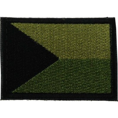 Textilní nášivka Vlajka ČR 50x35 mm - zelená, A.C.M. – Hledejceny.cz