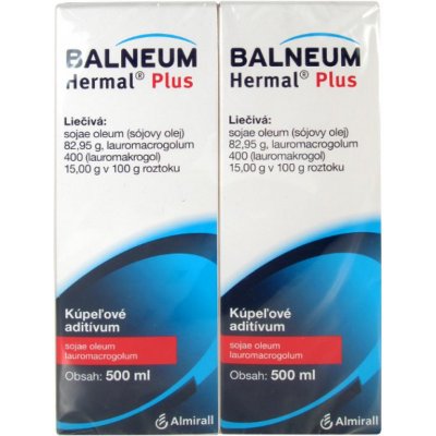 BALNEUM HERMAL PLUS DRM 829,5MG/G+150MG/G ADT BAL 2X500ML – Hledejceny.cz