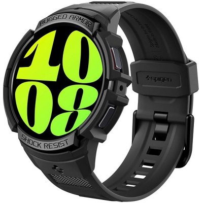 SPIGEN Rugged Armor Pro Black Samsung Galaxy Watch6 44mm ACS06496 – Zboží Mobilmania