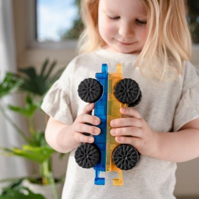 Connetix Rainbow Car Pack 2ks základ pro auta – Zboží Mobilmania