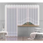 Hotová záclona nebo balkonový komplet, Madison, bílá 220 x 120 cm – Zboží Dáma