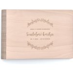 Svatební kniha na podpisy | Woodenmoment.cz Velikost: A4, Typ vazby: Šroubovaná vazba, Barva papírů: Ivory – Zboží Mobilmania