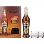 Metaxa 7* 40% 0,7 l (dárkové balení 2 sklenice) – Hledejceny.cz