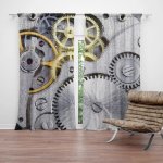 Sablio Závěs Hodinový strojek: 2ks 140x250cm – Hledejceny.cz
