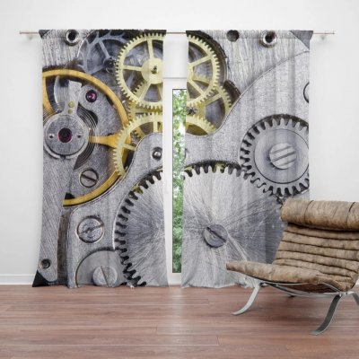 Sablio Závěs Hodinový strojek: 2ks 140x250cm – Hledejceny.cz
