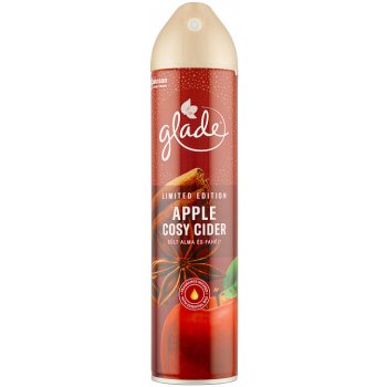 Glade Apple Cosy Cider s vůní horkého jablečného cideru a voňavé skořice osvěžovač vzduchu sprej 300 ml