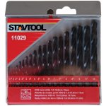 STAVTOOL Sada vrtáků do kovu černé HSS-R | 1-10 mm 19 dílů, PVC obal – Sleviste.cz