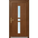 OknaDvereNaMiru.cz Vchodové plastové dveře STYL Megan ořech 90 x 205 cm – Sleviste.cz