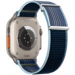 BStrap Velcro Nylon řemínek na Apple Watch 38/40/41mm, storm blue SAP016C10 – Zboží Mobilmania