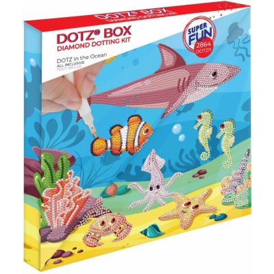 DIAMOND DOTZ DOTZIES Diamantové malování Mořský svět DBX029 28 x 28 cm – Sleviste.cz