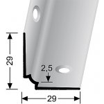 Küberit Schodový vnitřní profil Stříbro F4 – Zbozi.Blesk.cz