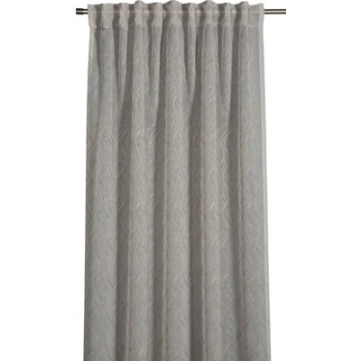 Závěs s řasící páskou Dolly vyšívaný taupe 245 x 135 cm – Hledejceny.cz