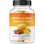 MOVit Vitamin C 1200 mg se šípky + Vitamin D + Zinek PREMIUM 90 tablet – Hledejceny.cz