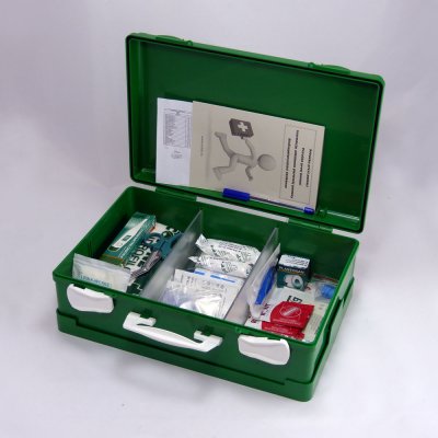 VMBal kufr první pomoci s náplní standard zelená plastová lékárnička 4191