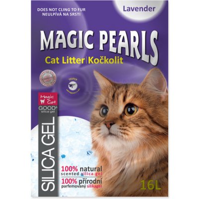 Magic Cat Magic Pearls Lavender kočkolit s vůní levandule 2 x 16 L