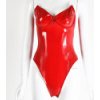 Dámské erotické body Bdsm-Bondage-Shop Sexy PVC lack korzetové body s kosticemi 2163 Červená