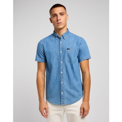 Lee button down SS Shasta blue