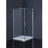 Sprchové kouty Hopa Osuna Čtvercový 90 cm, otevírací dveře, s vaničkou, chrom / transparent, OLBOSU90CC