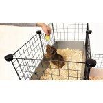 C&C Podlahová modulární klec pro morče králíka ježka 110 x 75 cm stříbrno-šedá – Zboží Dáma