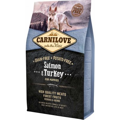 Carnilove Salmon & Turkey for Puppies 4 kg – Zboží Mobilmania