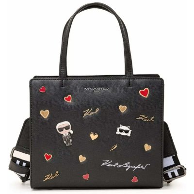 Karl Lagerfeld PARIS dámská kabelka MAYBELLE s detaily černá – Hledejceny.cz