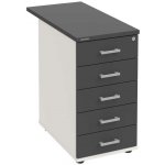 Hobis K 35 C P 80 5 zásuvky léta podél 80 cm bílá antracit – Hledejceny.cz