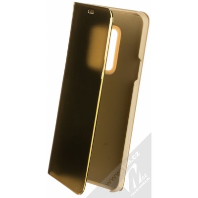 Pouzdro 1Mcz Clear View Square flipové Samsung Galaxy S9 Plus zlaté gold – Zboží Mobilmania