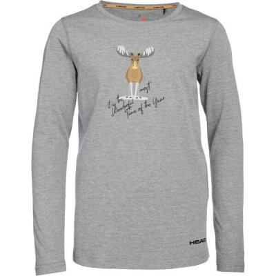 Head KRUMEL Dětské triko s dlouhým rukávem šedá – Zboží Mobilmania