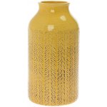 VÁZA ORNAMENT ŽLTÁ KERAMIKA 9.5*9.5*17.5CM – Hledejceny.cz