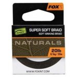 Fox návazcová šňůrka naturals soft braided hooklength 20m - 25lb – Zboží Mobilmania