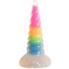 Dilda XR Brands dildo UniGlow Glow in the Dark Rainbow