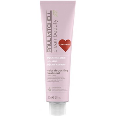 Paul Mitchell Tónovací maska na vlasy Clean Beauty Cinnamon (Color Depositing Treatment) 150 ml – Sleviste.cz