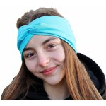 Bavlněná čelenka PLETEX - B601 - tyrkysová Obvod hlavy v cm: 48-52 cm – Zboží Mobilmania