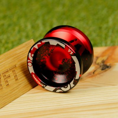 V3 MagicYoyo kovové yoyo s příslušenstvím Červená černá – Zboží Mobilmania
