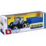 Bburago Farm Tractor New Holland W8 s vlečkou 1:32 – Zboží Mobilmania