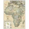 Nástěnné mapy National Geographic Afrika - nástěnná mapa Executive 60 x 80 cm Varianta: bez rámu v tubusu, Provedení: laminovaná mapa v lištách