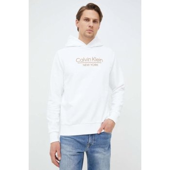 Calvin Klein bílá s kapucí vzorovaná