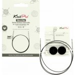 Knitpro Thin & Flex otočná černá lanka na jehlice 76 cm – Zboží Mobilmania