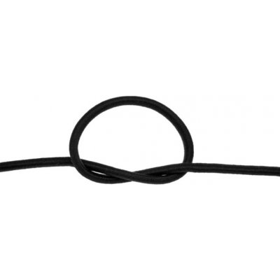 Guma, pruženka - nit černá kulatá šíře 1mm – Sleviste.cz