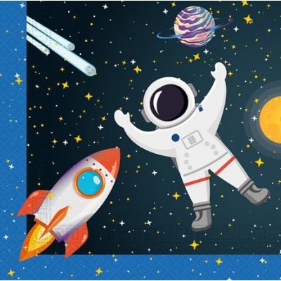 Procos papírové ubrousky vesmír 20ks 33x33cm – Hledejceny.cz