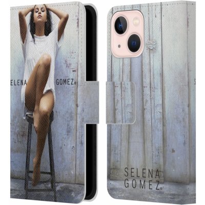 Pouzdro pro mobil Apple Iphone 13 MINI - HEAD CASE - zpěvačka Selena Gomez - Good For You (Otevírací obal, kryt na mobil Apple Iphone 13 MINI Selena Gomez - foto na židli)